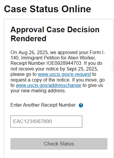 Cloud engineering EB1A approval after RFE highlighting integration and automation systems