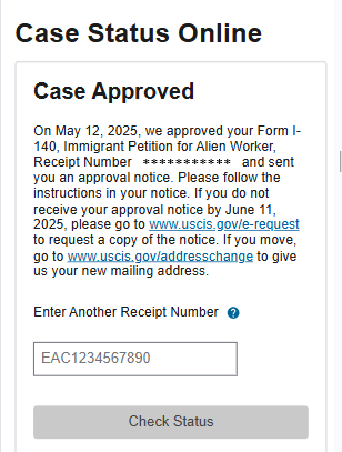 EB1A approved for Senior Manager Projects specializing in AI and cloud data science