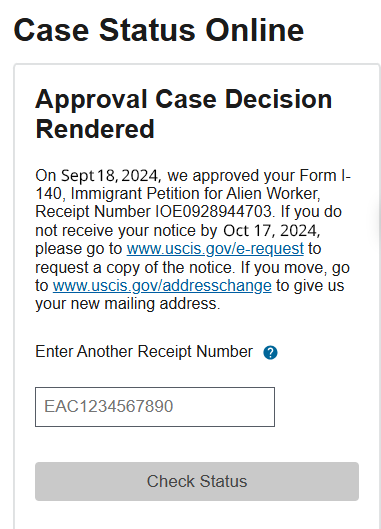 EB1A straight approval in 13 days for enterprise VLSI and ASIC architecture leader