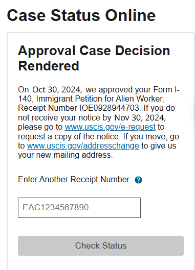  EB1A Approval Without RFE for Principal Cloud Security Engineer
