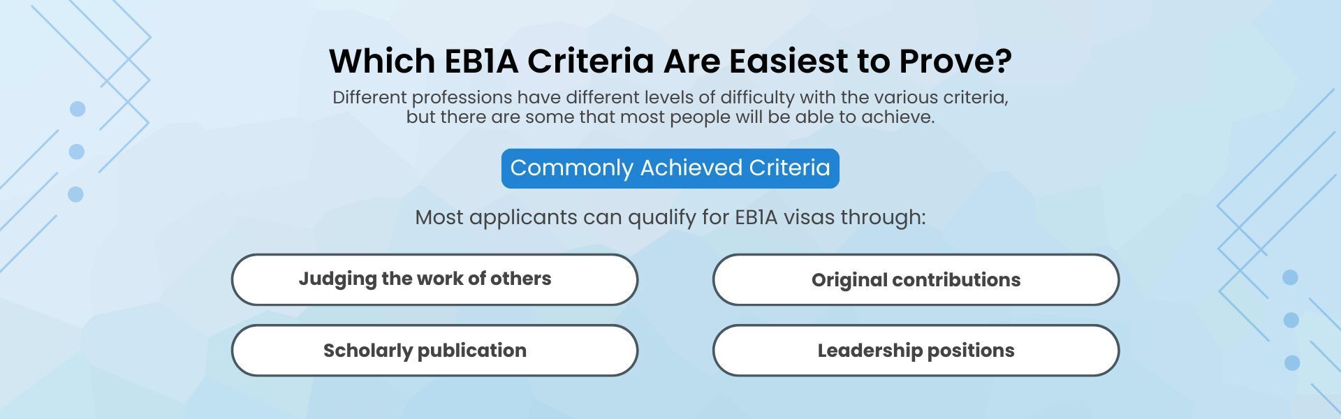 10 EB-1A visa criteria for extraordinary ability