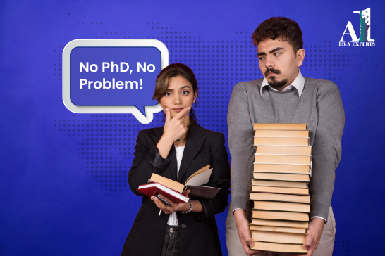 EB1A applicants can qualify without a PhD
