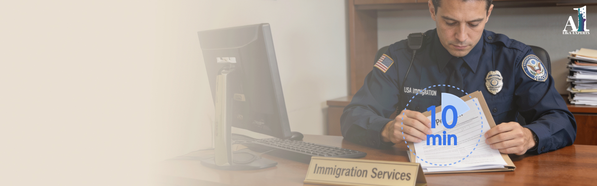 USCIS officers review an EB1A petition in the first 10 minutes 