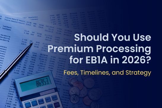 EB1A premium processing 2026 timeline, fees 