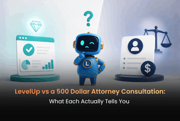 LevelUp vs a 500 Dollar Attorney Consultation: What Each Actually Tells You?