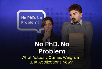  EB1A applicants can qualify without a PhD