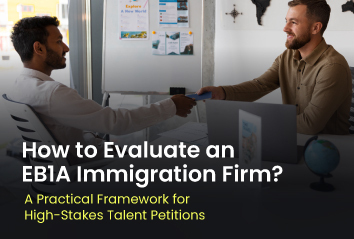 EB1A immigration firm, including eligibility review, evidence strategy