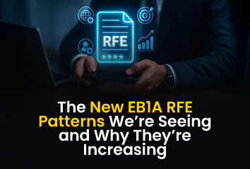 EB1A RFE trends in 2026 showing USCIS scrutiny, and common RFE reasons to reduce EB1A RFE risk