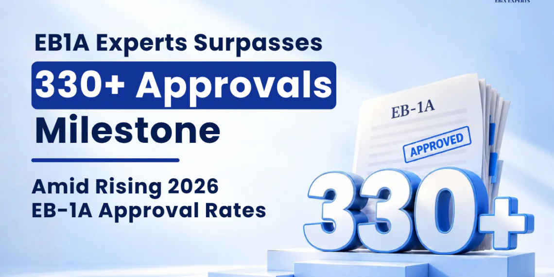    EB1A Experts Surpasses 330+ Approvals Milestone Amid Rising 2026 EB-1A Approval
                                        Rates