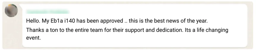 HCL Global Systems .Net Developer EB1A Approval