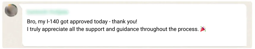 EB1A Green Card approval testimonial – Citibank Cybersecurity Architect I-140 success story in financial systems security.