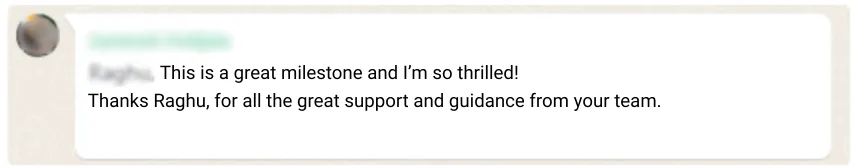 EB1A I-140 approval testimonial – Expedia Principal Software Engineer success story with five-star review.