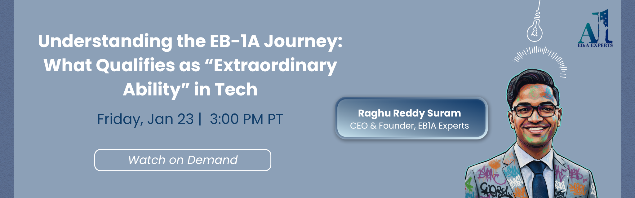 EB-1A webinar explaining extraordinary ability criteria for tech professionals