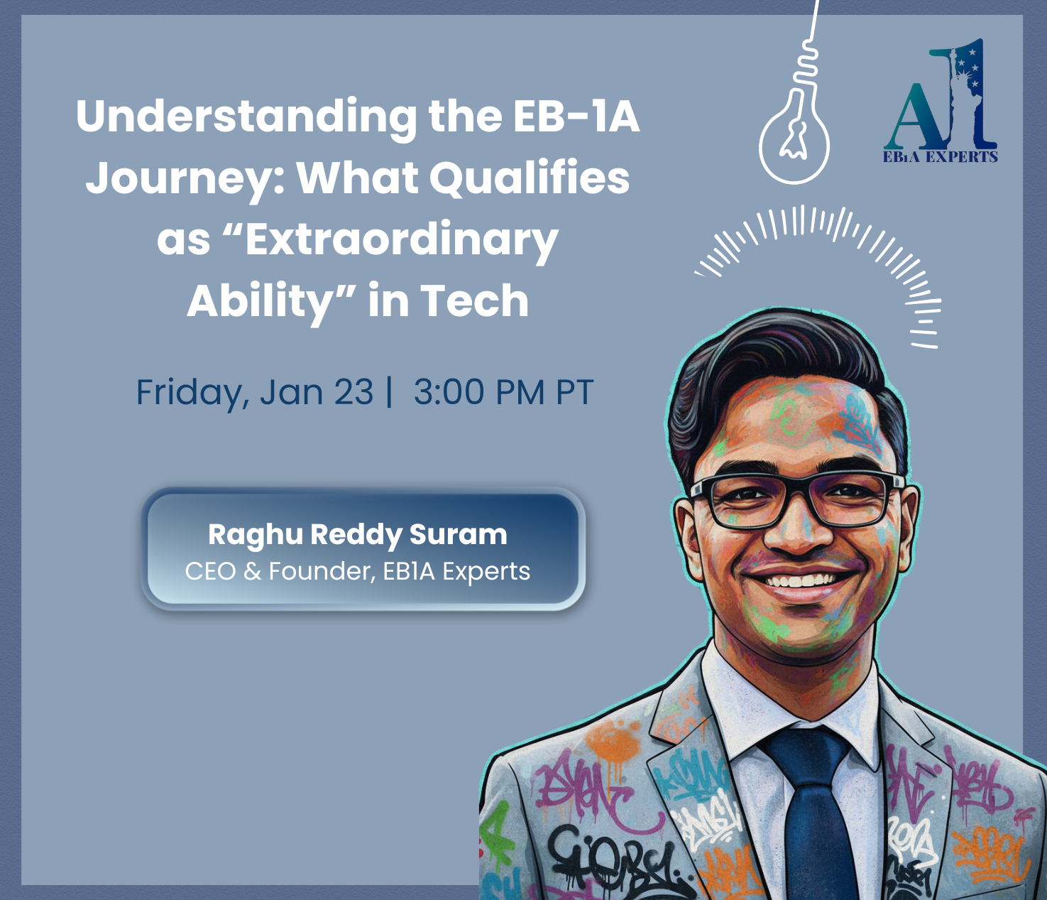 EB-1A webinar explaining extraordinary ability criteria for tech professionals