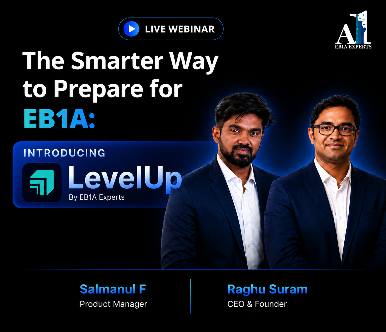 EB1A Approval 2026 webinar featuring tech leaders and immigration paralegals.